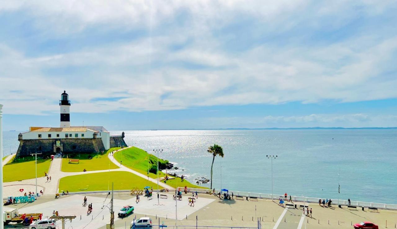 Apartamento No Farol Da Barra. Vista Deslumbrante Para O Mar! No Circuito Do Carnaval. Ao Lado Do Porto Da Barra ! Salvador Esterno foto